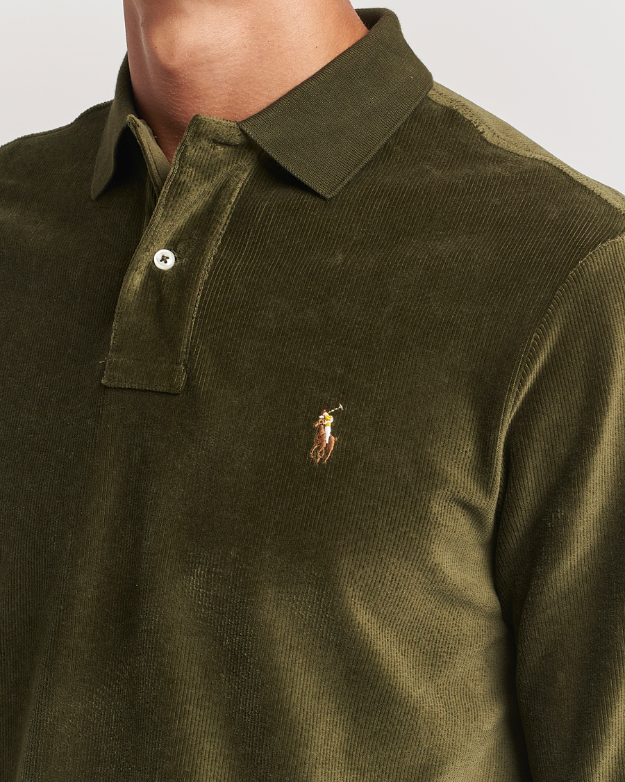 Herre | Gensere | Polo Ralph Lauren | Corduroy Long Sleeve Polo Dark Loden