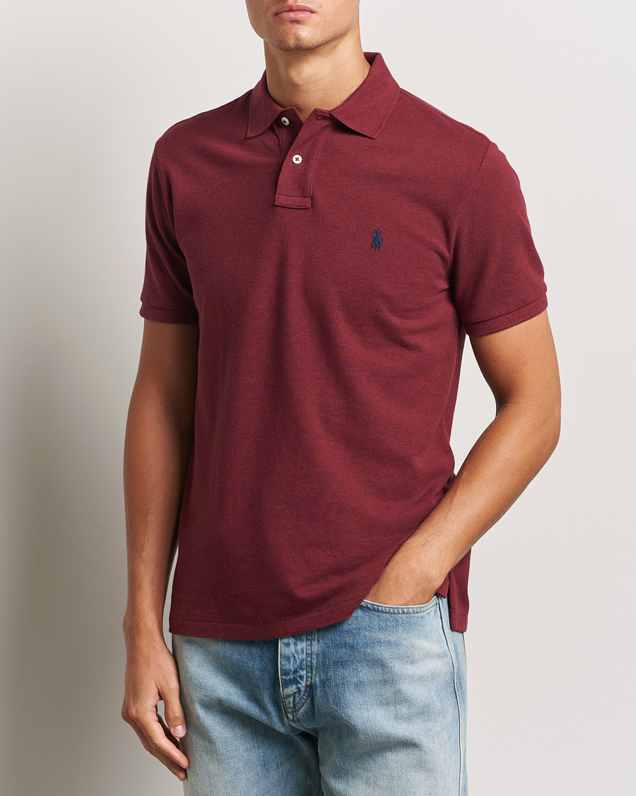 Herre | Pikéer | Polo Ralph Lauren | Custom Slim Fit Polo Vintage Port Heather