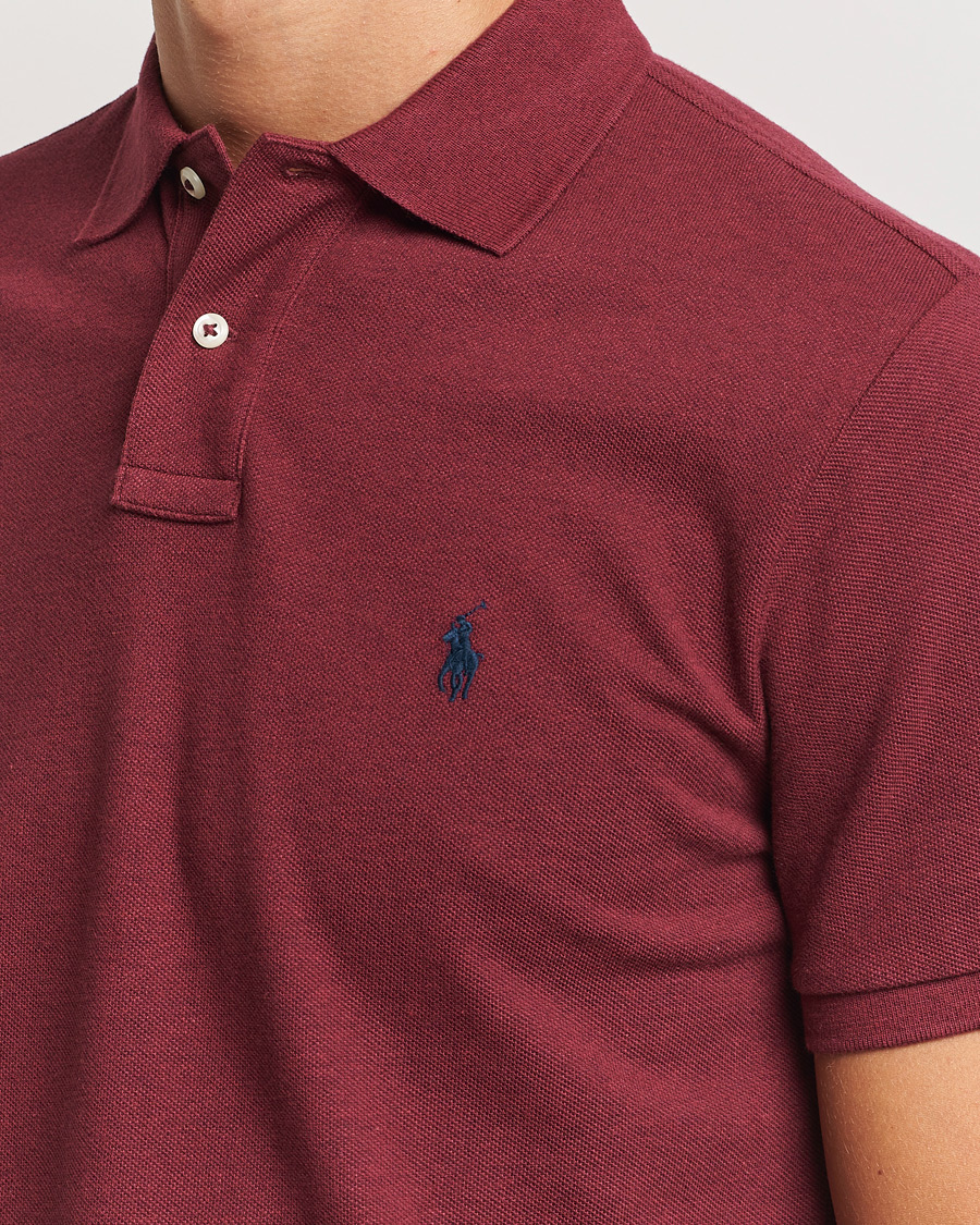 Herre | Pikéer | Polo Ralph Lauren | Custom Slim Fit Polo Vintage Port Heather