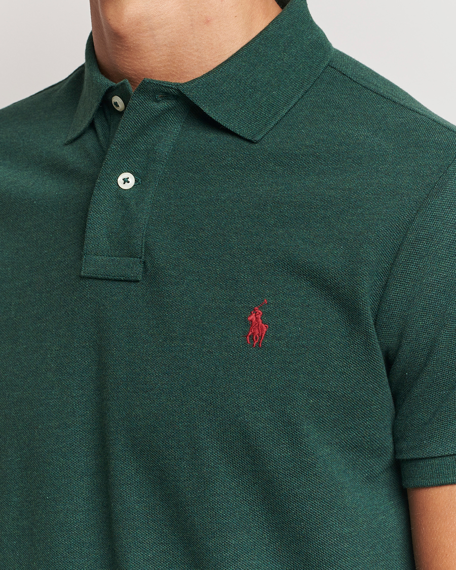 Herre | Pikéer | Polo Ralph Lauren | Custom Slim Fit Polo Scotch Pine Heather