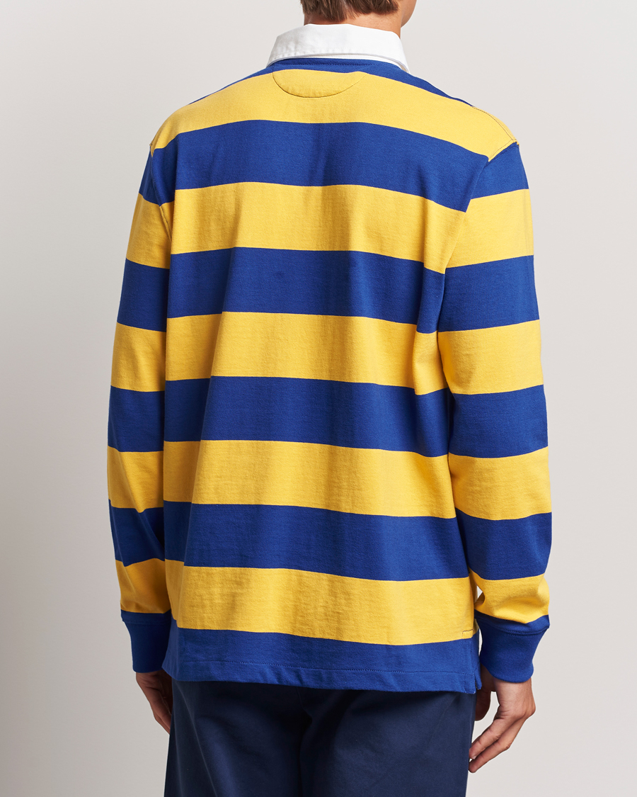 Herre | Gensere | Polo Ralph Lauren | Jersey Striped Rugger Yellow/Classic Azure
