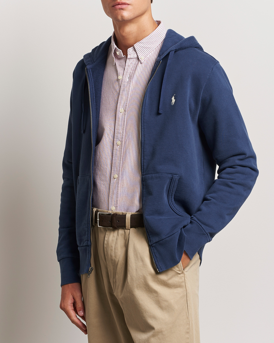 Herre | Gensere | Polo Ralph Lauren | Loopback Terry Full-Zip Hoodie Cruise Navy
