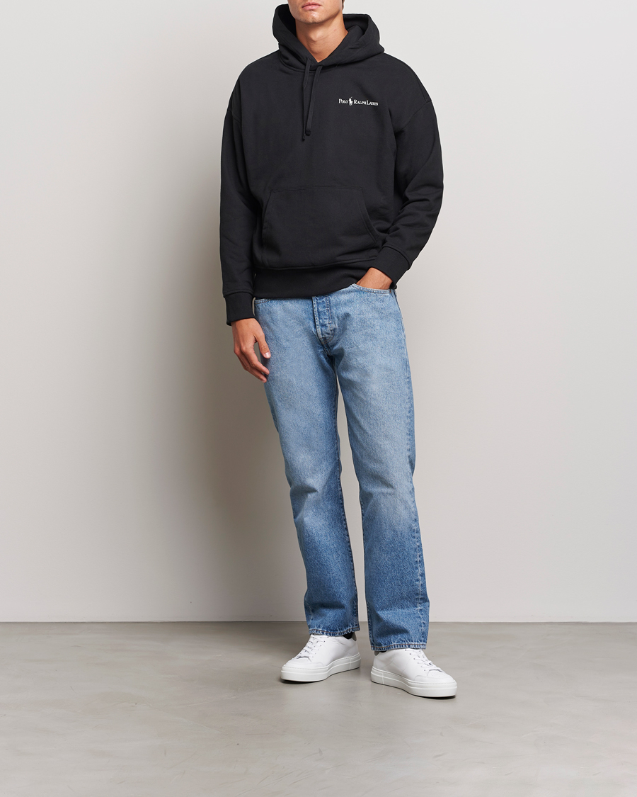 Herre | Gensere | Polo Ralph Lauren | Heavy Fleece Hoodie Polo Black