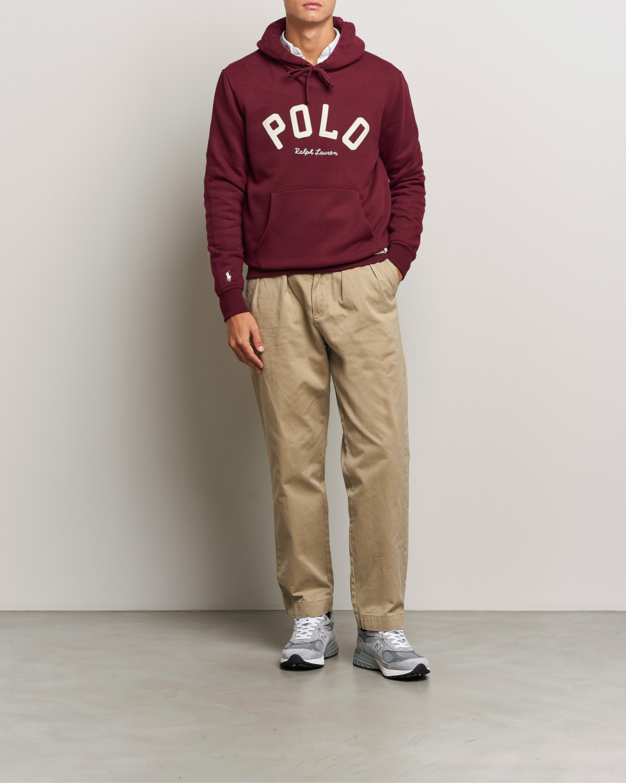 Herre | Gensere | Polo Ralph Lauren | RL Varsity Fleece Hoodie Classic Wine
