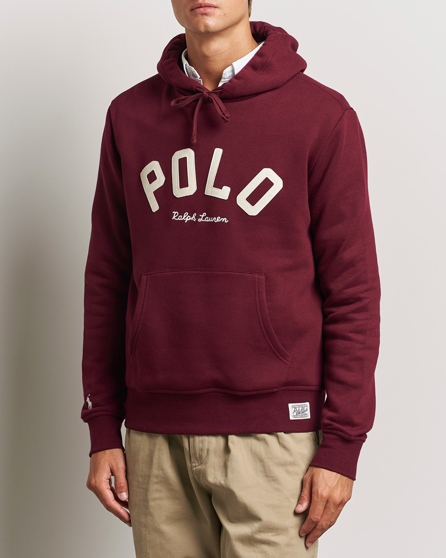 Herre | Gensere | Polo Ralph Lauren | RL Varsity Fleece Hoodie Classic Wine