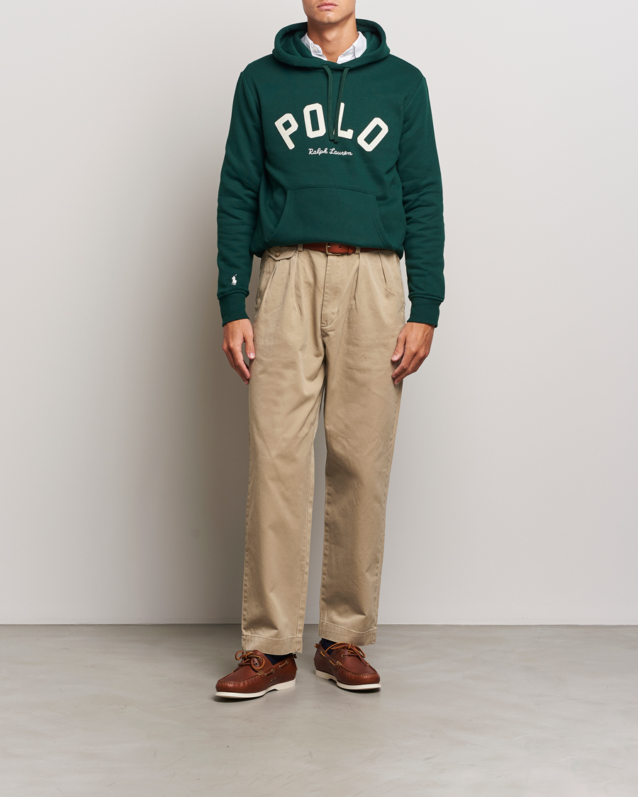 Herre | Gensere | Polo Ralph Lauren | RL Varsity Fleece Hoodie Moss Agate