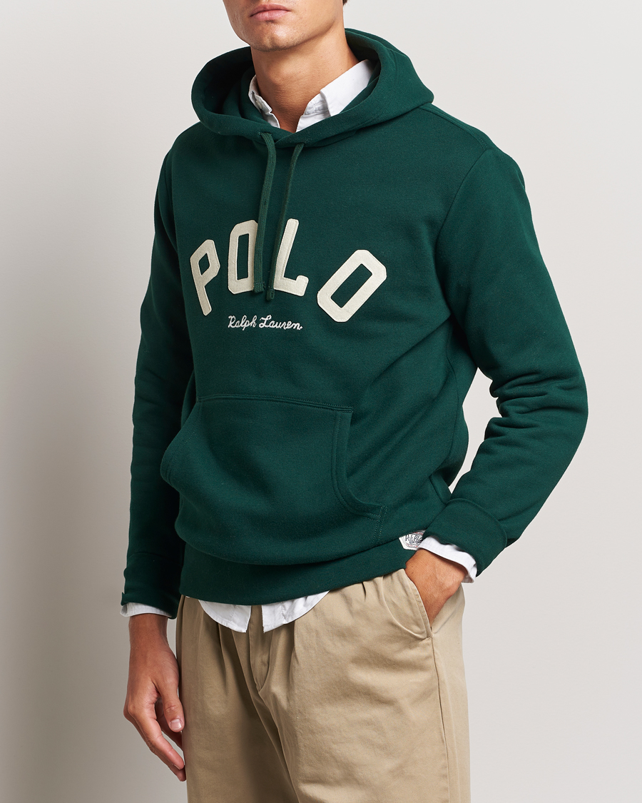 Herre | Gensere | Polo Ralph Lauren | RL Varsity Fleece Hoodie Moss Agate