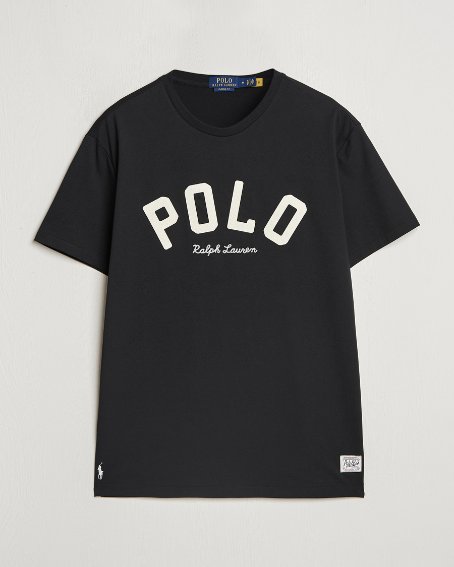 Herre | T-Shirts | Polo Ralph Lauren | RL Varsity Tee Polo Black