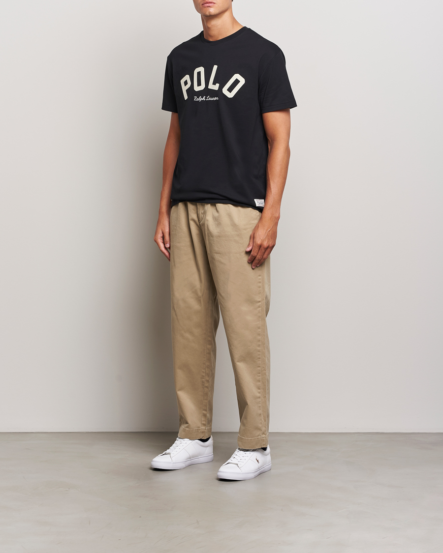 Herre | T-Shirts | Polo Ralph Lauren | RL Varsity Tee Polo Black