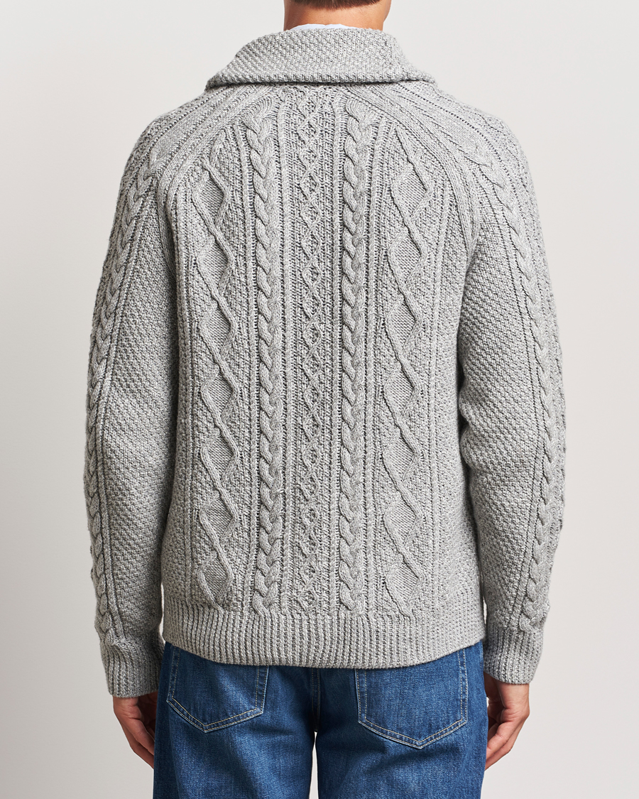 Herre | Gensere | Polo Ralph Lauren | Cotton Shawl Cardigan Grey Combo