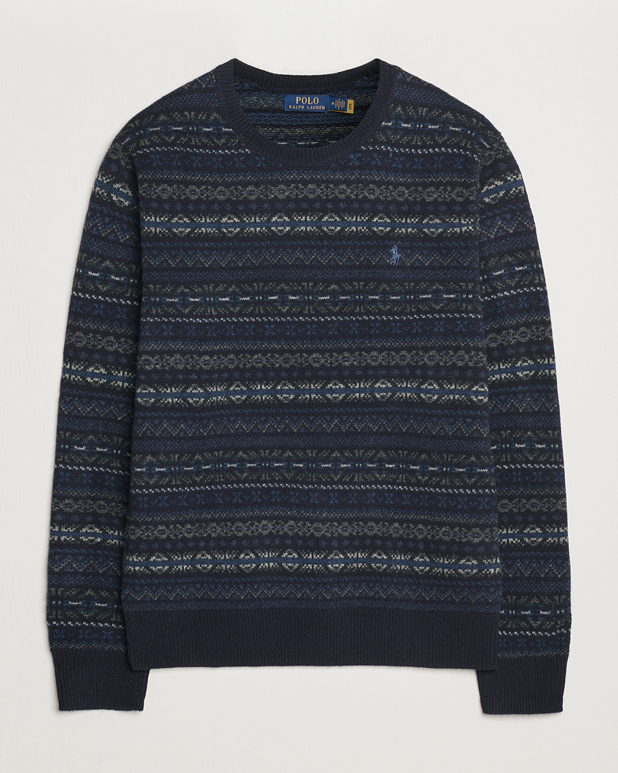 Herre | Gensere | Polo Ralph Lauren | Wool Fairisle Sweater Navy Combo