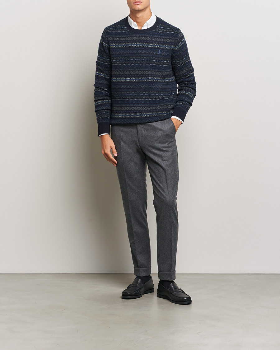 Herre | Gensere | Polo Ralph Lauren | Wool Fairisle Sweater Navy Combo