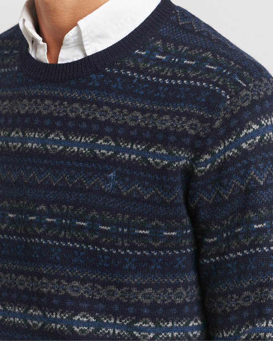 Herre | Gensere | Polo Ralph Lauren | Wool Fairisle Sweater Navy Combo