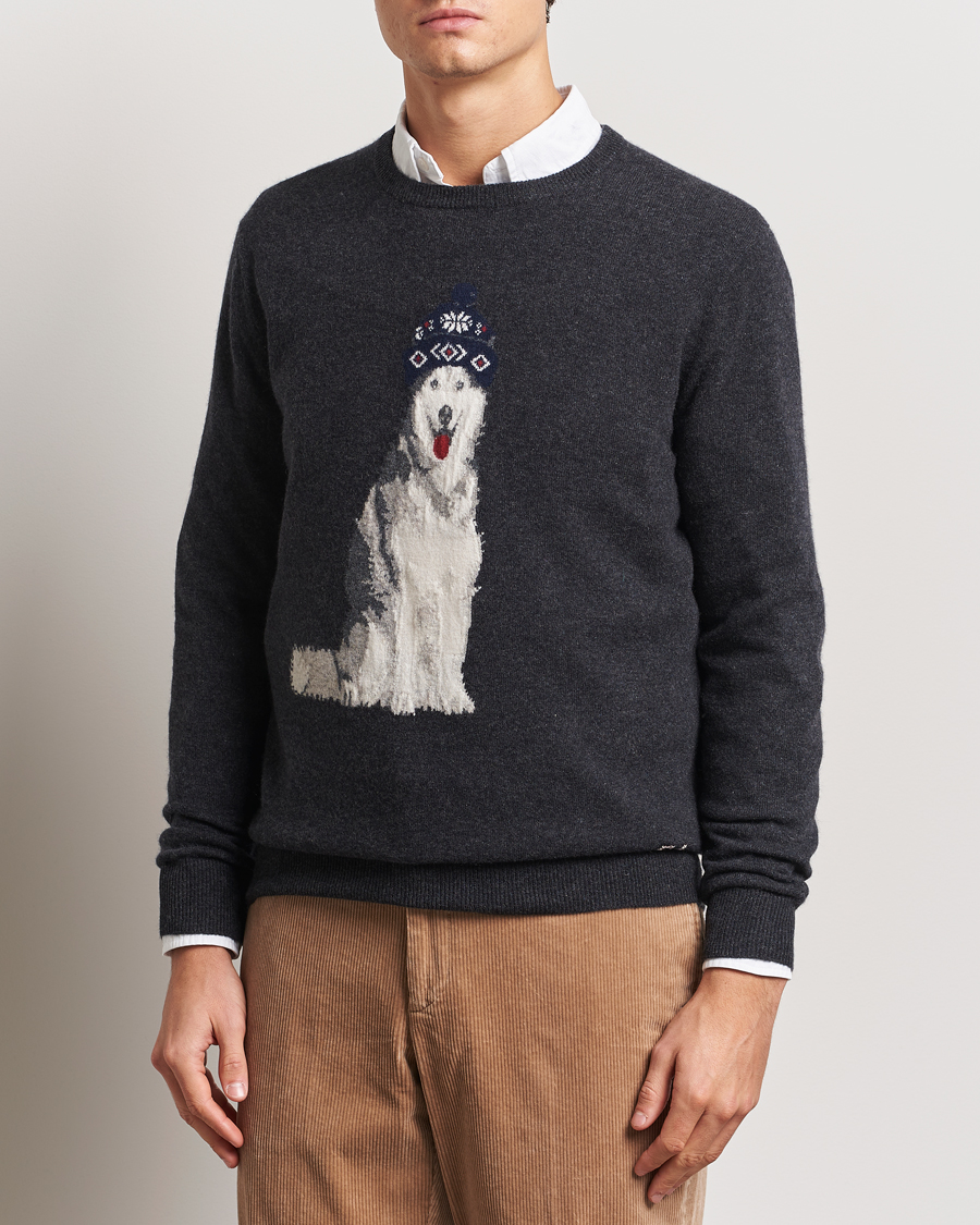 Herre | Gensere | Polo Ralph Lauren | Holiday Dog Cashmere Sweater Dark Granite Heather