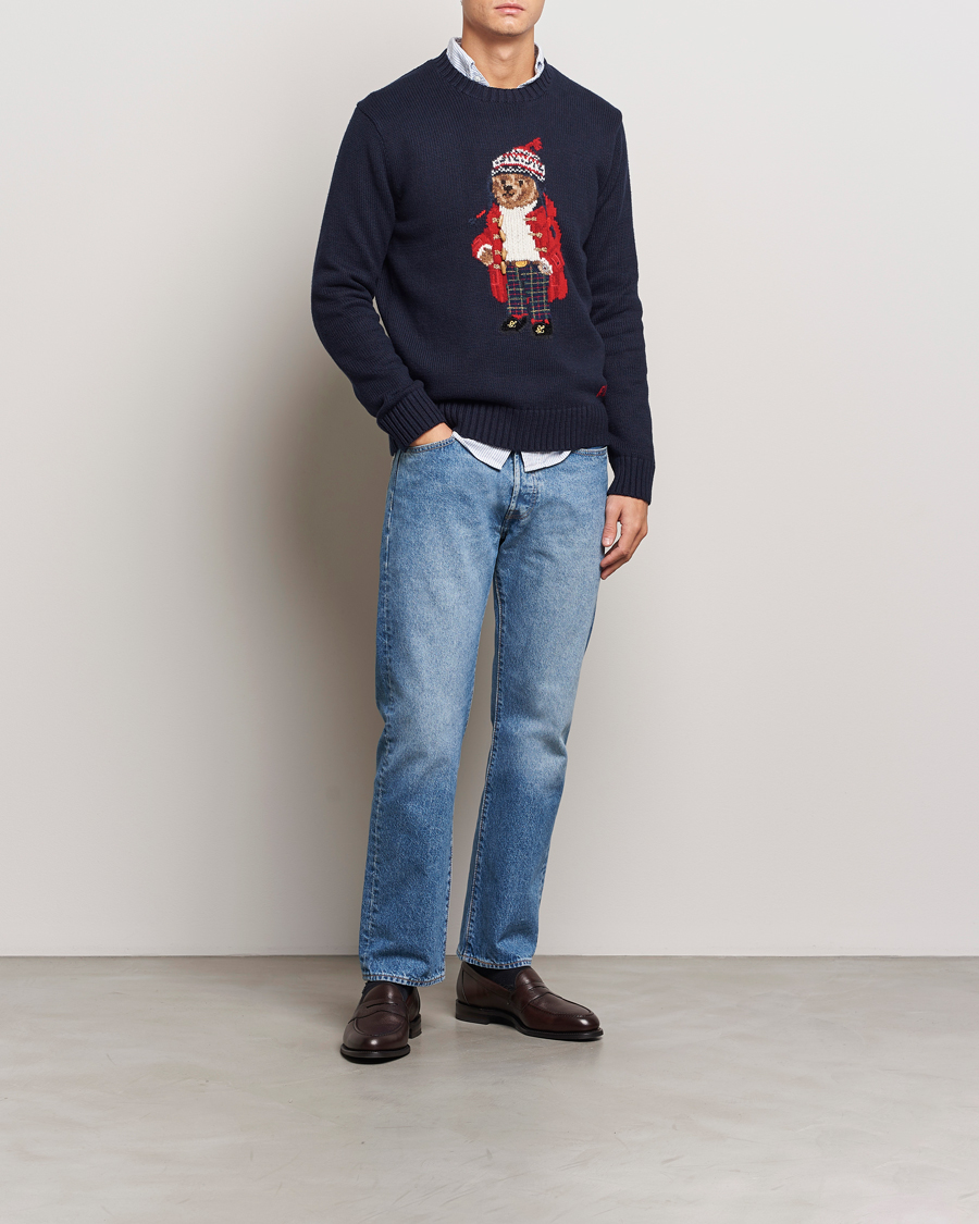 Herre | Gensere | Polo Ralph Lauren | Holiday Bear Sweater RL Navy