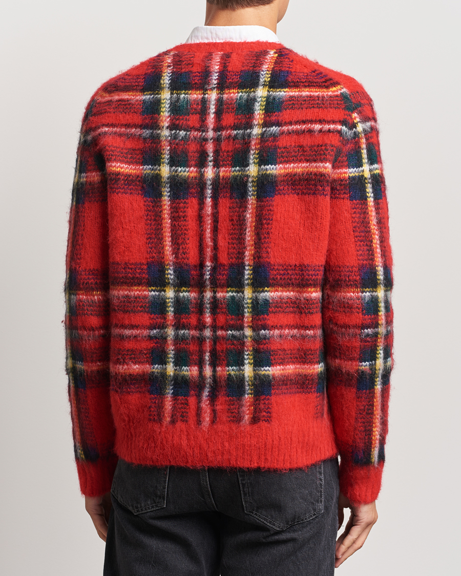 Herre | Gensere | Polo Ralph Lauren | Plaid Wool Sweater Red Combo