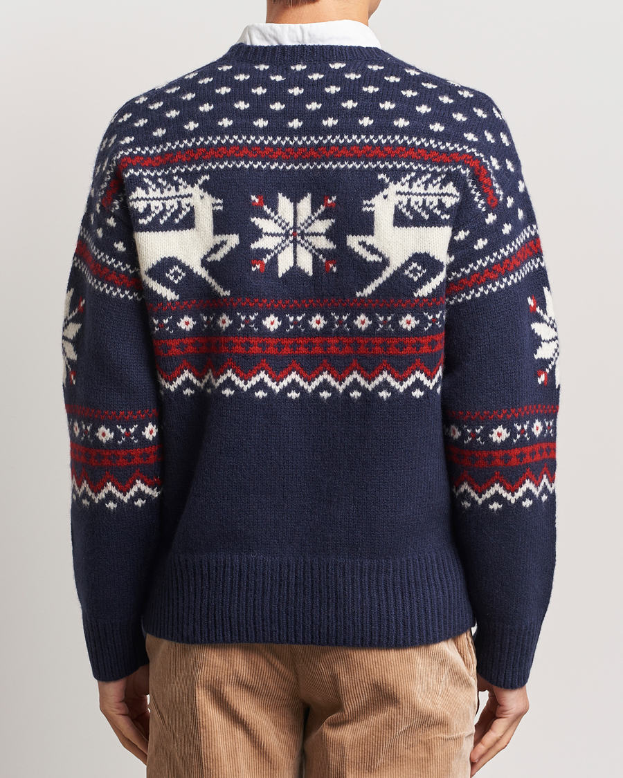 Herre | Gensere | Polo Ralph Lauren | Raindeer Wool Sweater Navy Combo