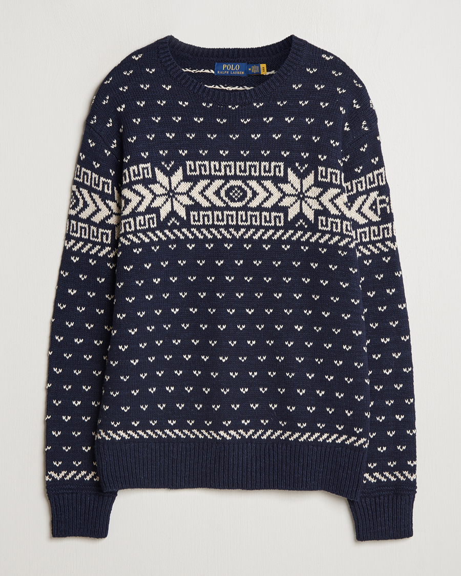 Herre | Gensere | Polo Ralph Lauren | Cotton/Cashmere Crew Neck Navy Combo