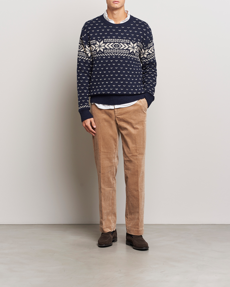 Herre | Gensere | Polo Ralph Lauren | Cotton/Cashmere Crew Neck Navy Combo