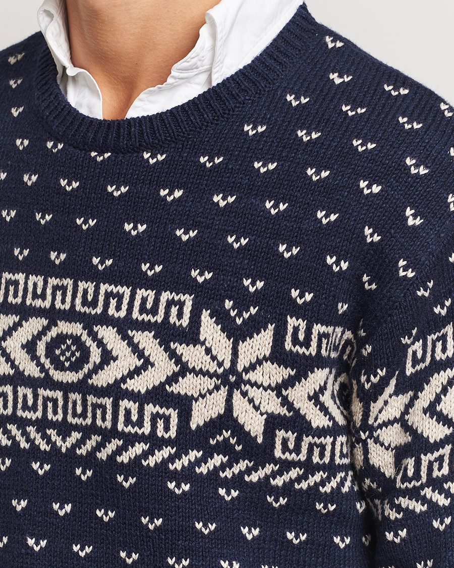 Herre | Gensere | Polo Ralph Lauren | Cotton/Cashmere Crew Neck Navy Combo