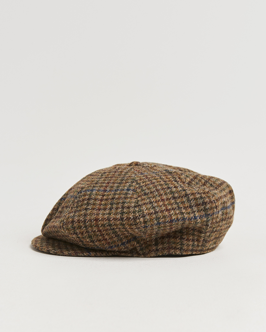 Herre | Polo Ralph Lauren Newsboy Herringbone Cap Sage/Tan | Polo Ralph Lauren | Newsboy Herringbone Cap Sage/Tan