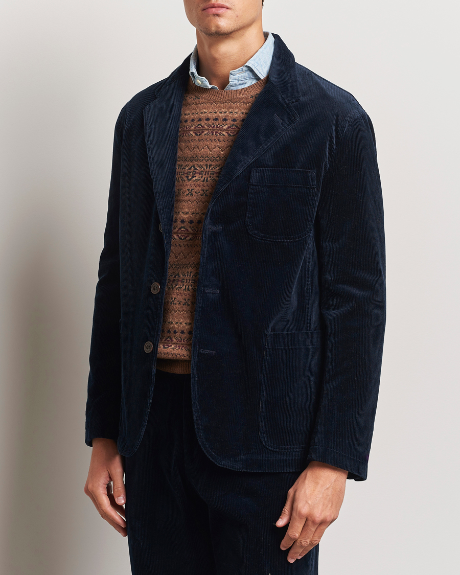 Herre | Dressjakker | Polo Ralph Lauren | Corduroy Stretch Blazer Aviator Navy