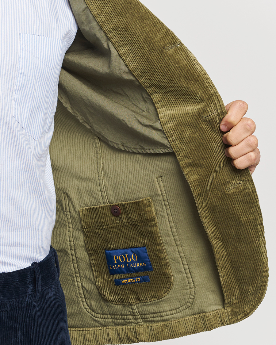 Herre | Dressjakker | Polo Ralph Lauren | Corduroy Stretch Blazer Country Olive