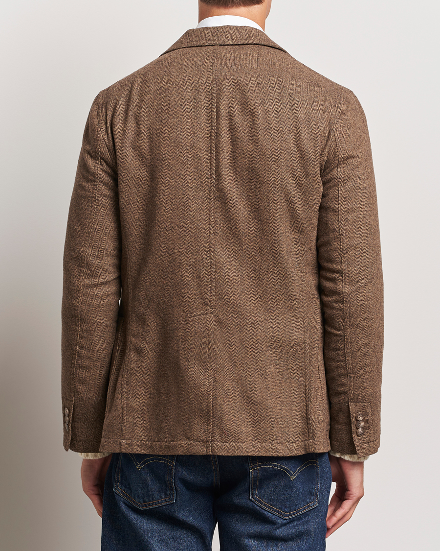Herre | Dressjakker | Polo Ralph Lauren | Classic Herringbone Sportcoat Brown/Tan