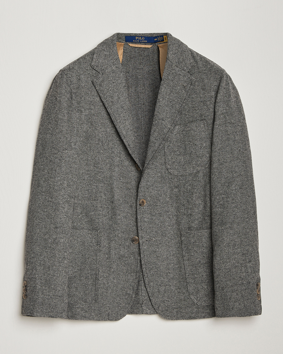 Herre | Dressjakker | Polo Ralph Lauren | Classic Herringbone Sportcoat Black/Cream