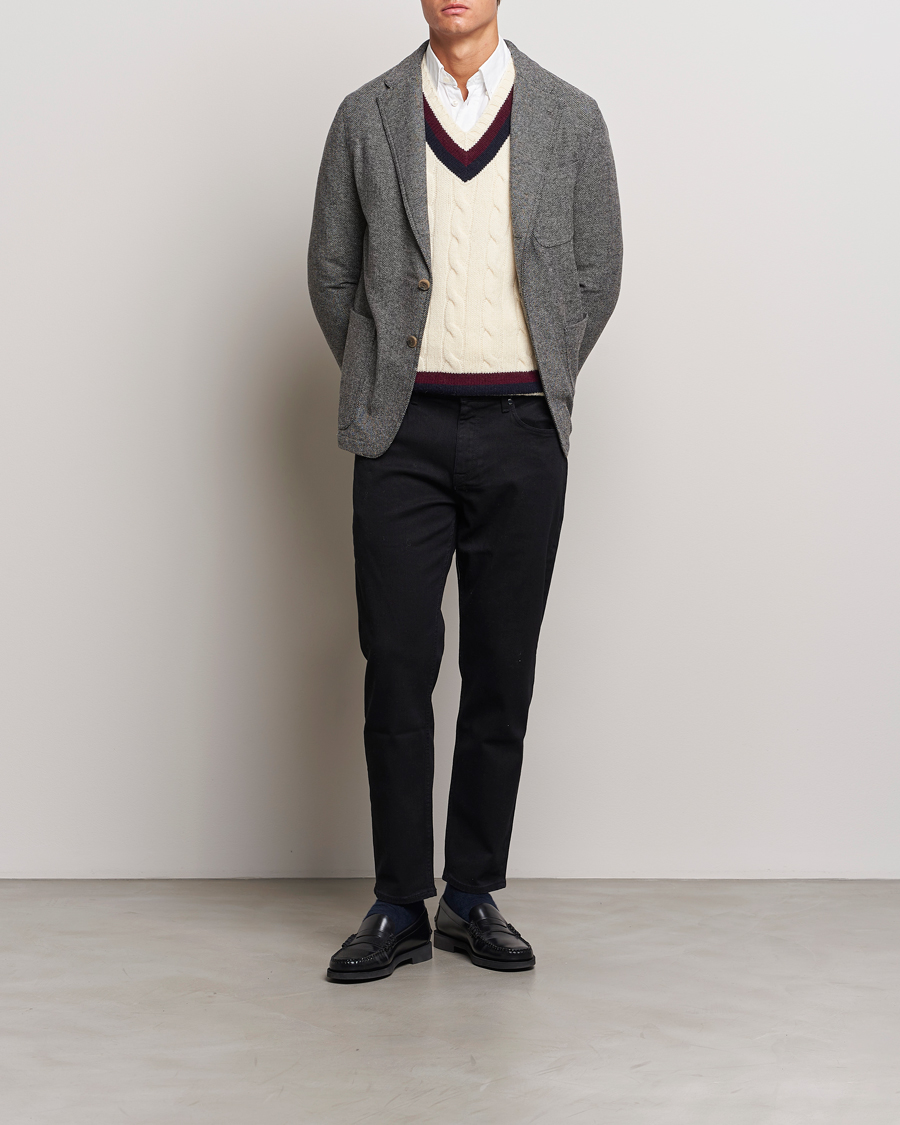 Herre | Dressjakker | Polo Ralph Lauren | Classic Herringbone Sportcoat Black/Cream