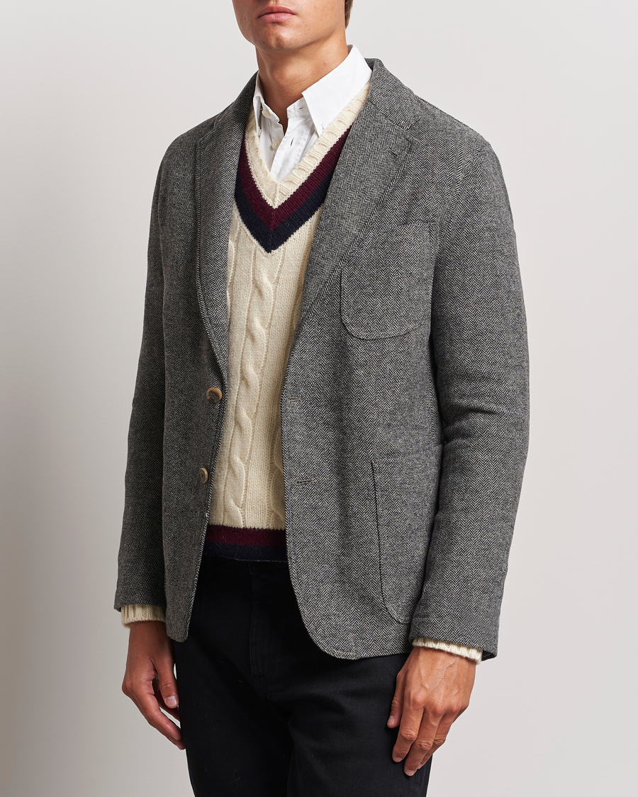 Herre | Dressjakker | Polo Ralph Lauren | Classic Herringbone Sportcoat Black/Cream