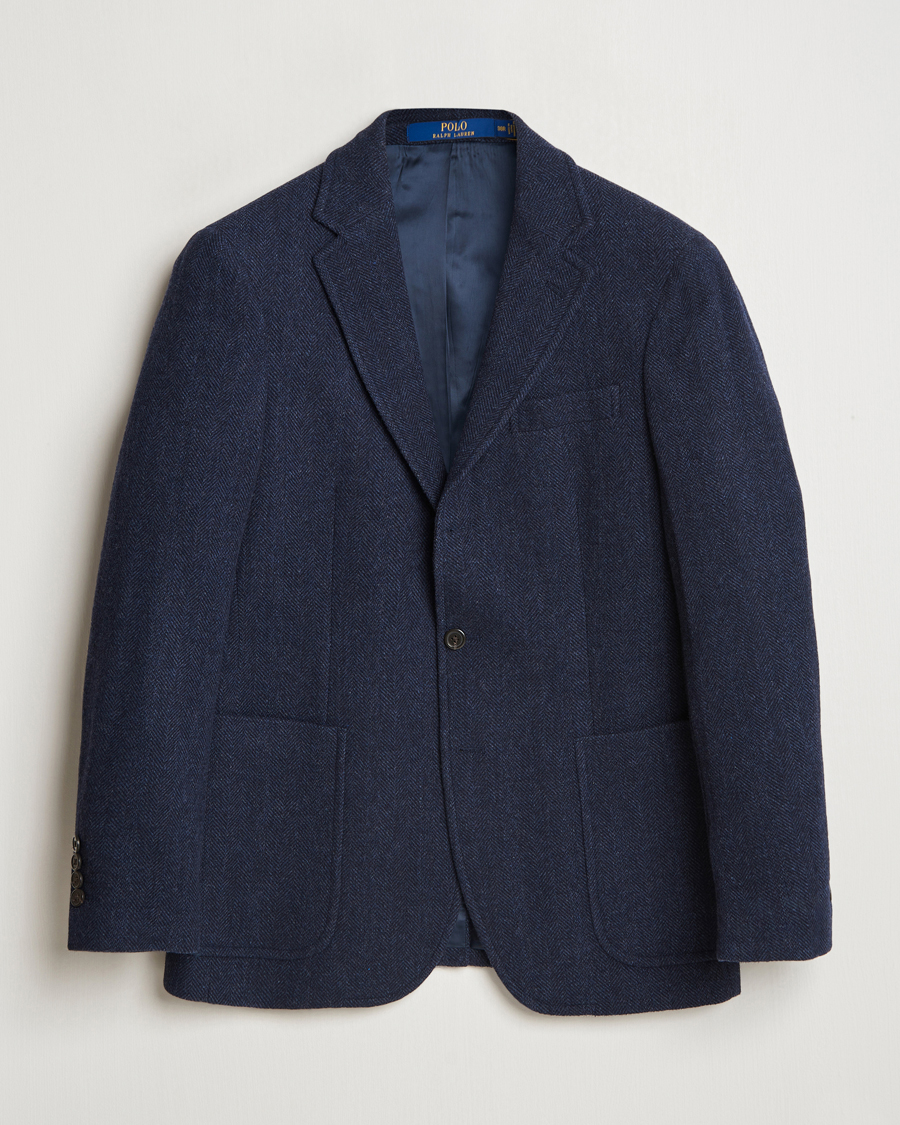 Herre | Dressjakker | Polo Ralph Lauren | Broken Herringbone Sportcoat Navy Multi
