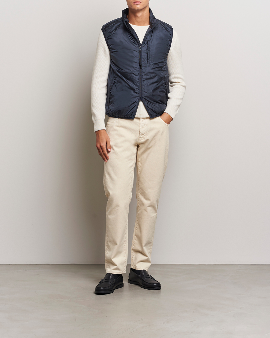 Herre | Bukser | Incotex | 5-Pocket Bull Denim Pants Off White