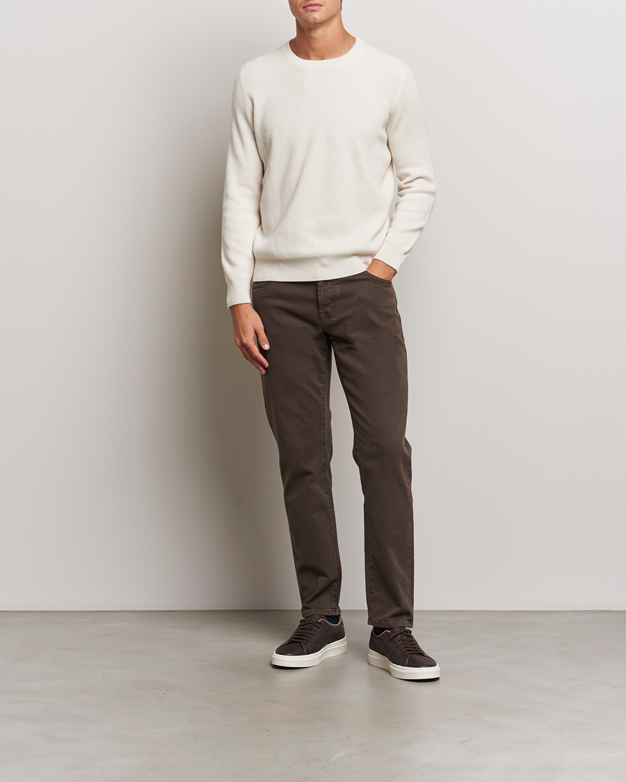 Herre | Bukser | Incotex | 5-Pocket Bull Denim Pants Dark Brown