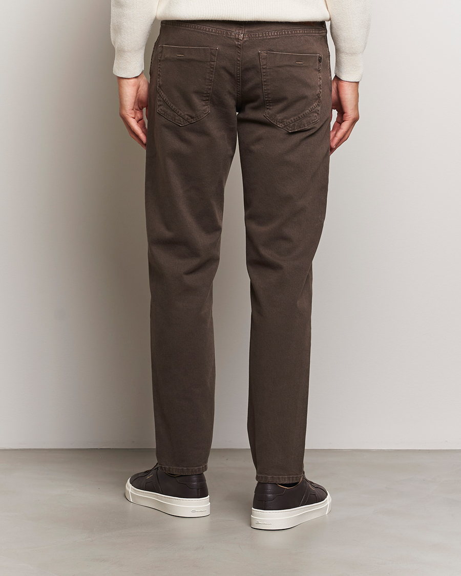 Herre | Bukser | Incotex | 5-Pocket Bull Denim Pants Dark Brown