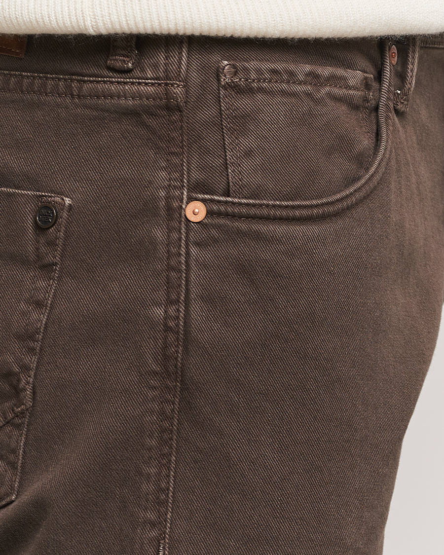 Herre | Bukser | Incotex | 5-Pocket Bull Denim Pants Dark Brown