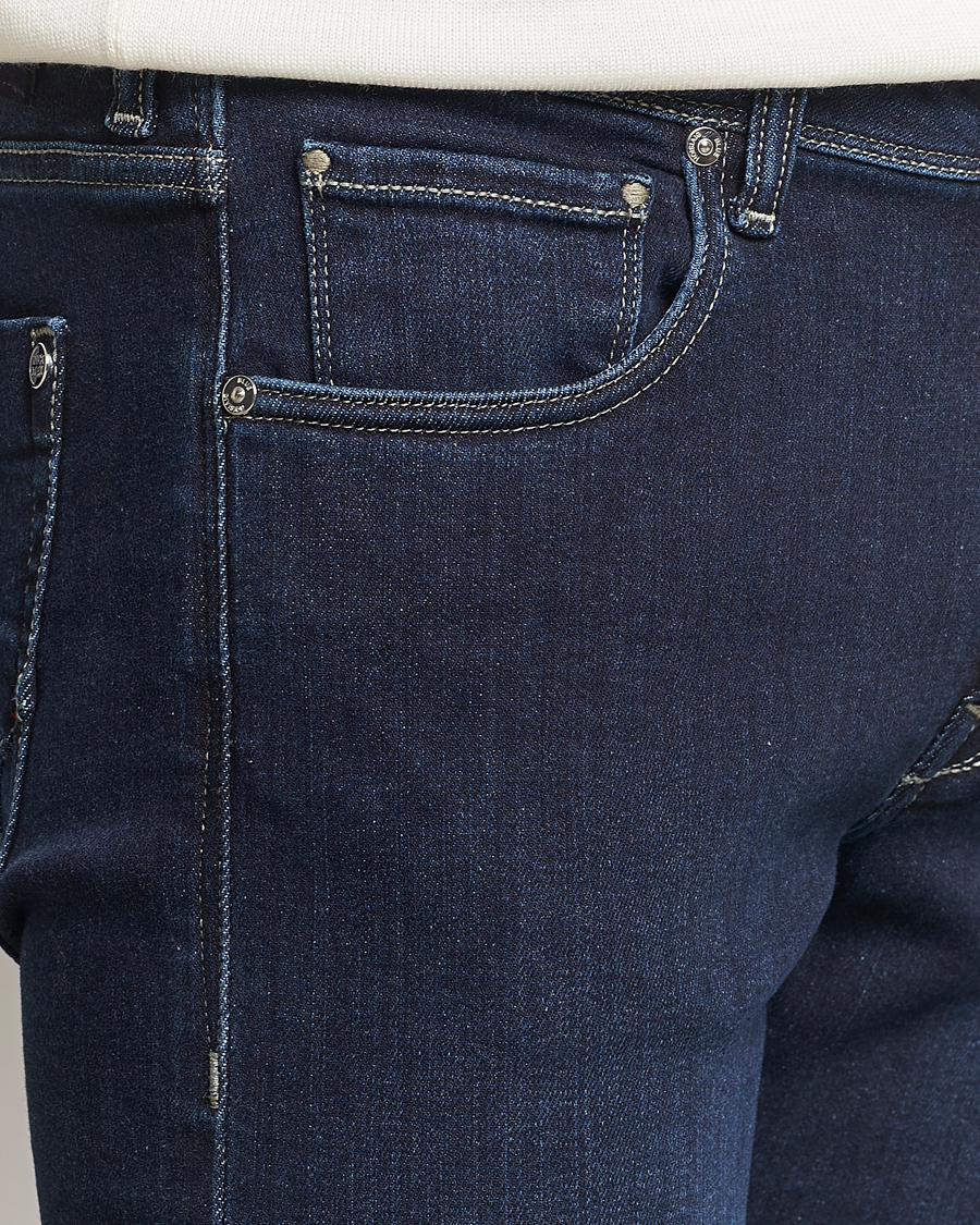 Herre | Jeans | Incotex | 5-Pocket Stretch Denim Dark Blue