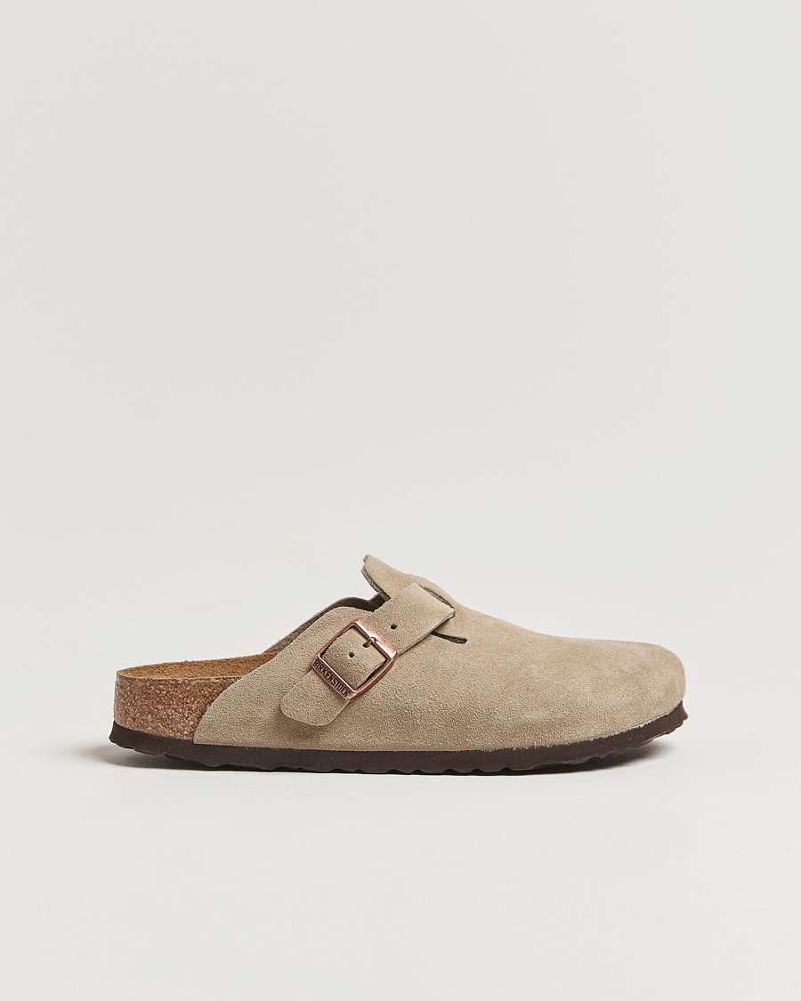 Herre | Sandaler og tøfler | BIRKENSTOCK | Woman Boston Soft Footbed Taupe Suede