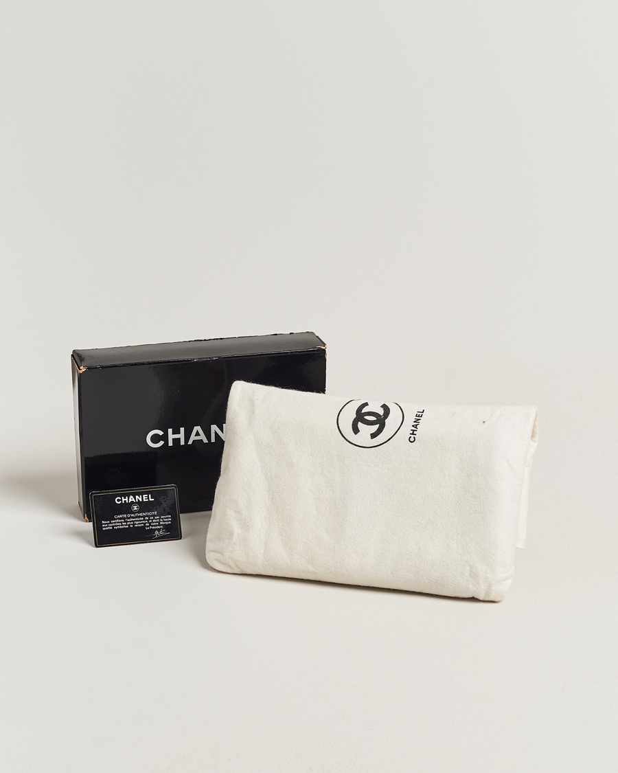 Herre | Chanel Pre-Owned Single Full Flap Bag Black Lambskin | Chanel Pre-Owned | Single Full Flap Bag Black Lambskin
