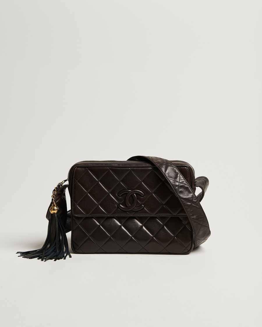 Herre | Gifts for Her | Chanel Pre-Owned | Tassel Flap Shoulder Bag Black Lambskin