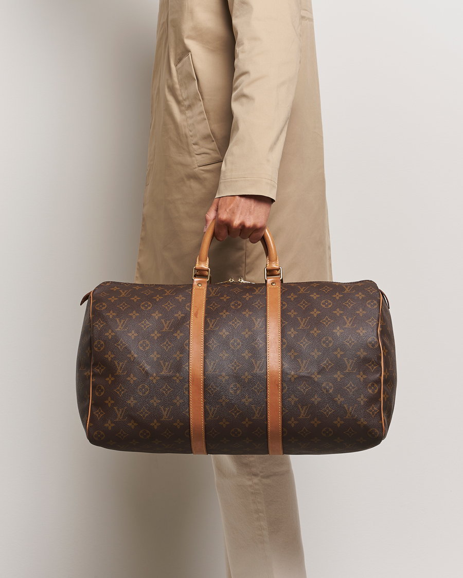 Herre | Louis Vuitton Pre-Owned Keepall 50 Bag Monogram | Louis Vuitton Pre-Owned | Keepall 50 Bag Monogram