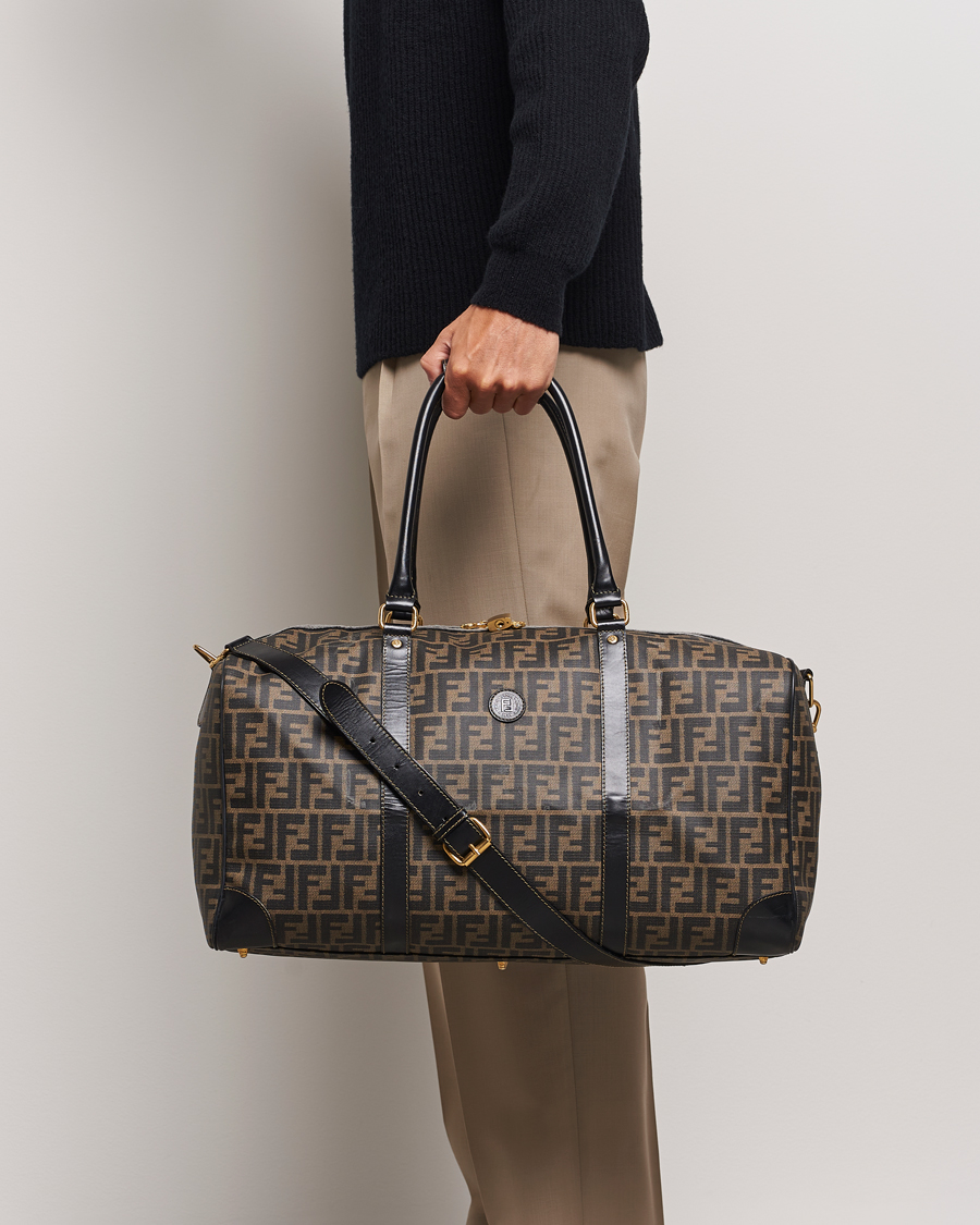Herre | Fendi Pre-Owned Boston Duffle Bag Zucca Pattern | Fendi Pre-Owned | Boston Duffle Bag Zucca Pattern