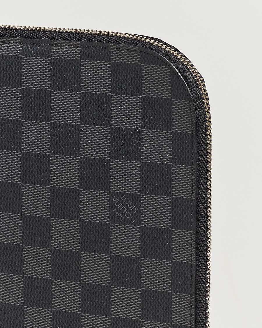 Herre | Louis Vuitton Pre-Owned Poche Joule GM Clutch Bag Damier Graphite | Louis Vuitton Pre-Owned | Poche Joule GM Clutch Bag Damier Graphite