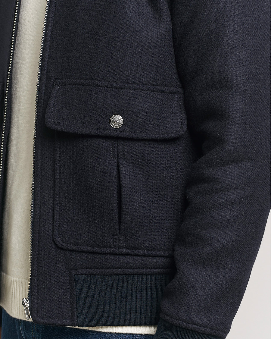 Herre | Jakker | A.P.C. | Ben Shearling Bomber Jacket Dark Navy