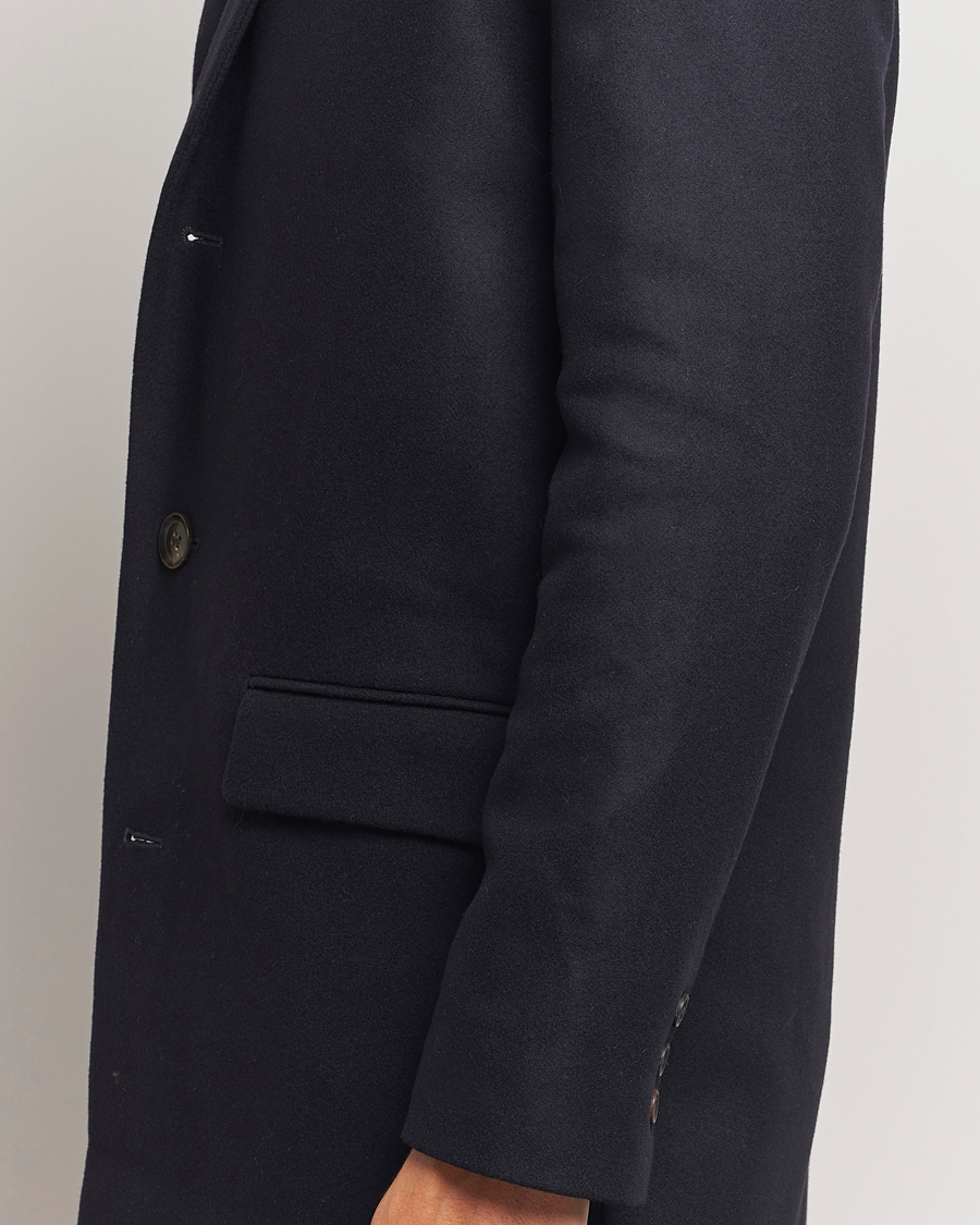 Herre | Jakker | A.P.C. | Visconti Wool/Cashmere Coat Dark Blue