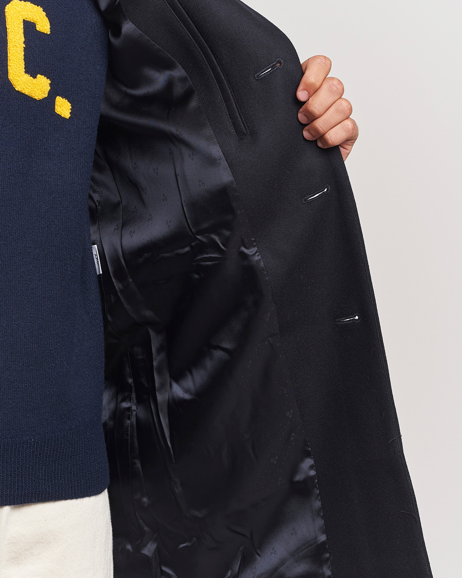 Herre | Jakker | A.P.C. | Visconti Wool/Cashmere Coat Dark Blue