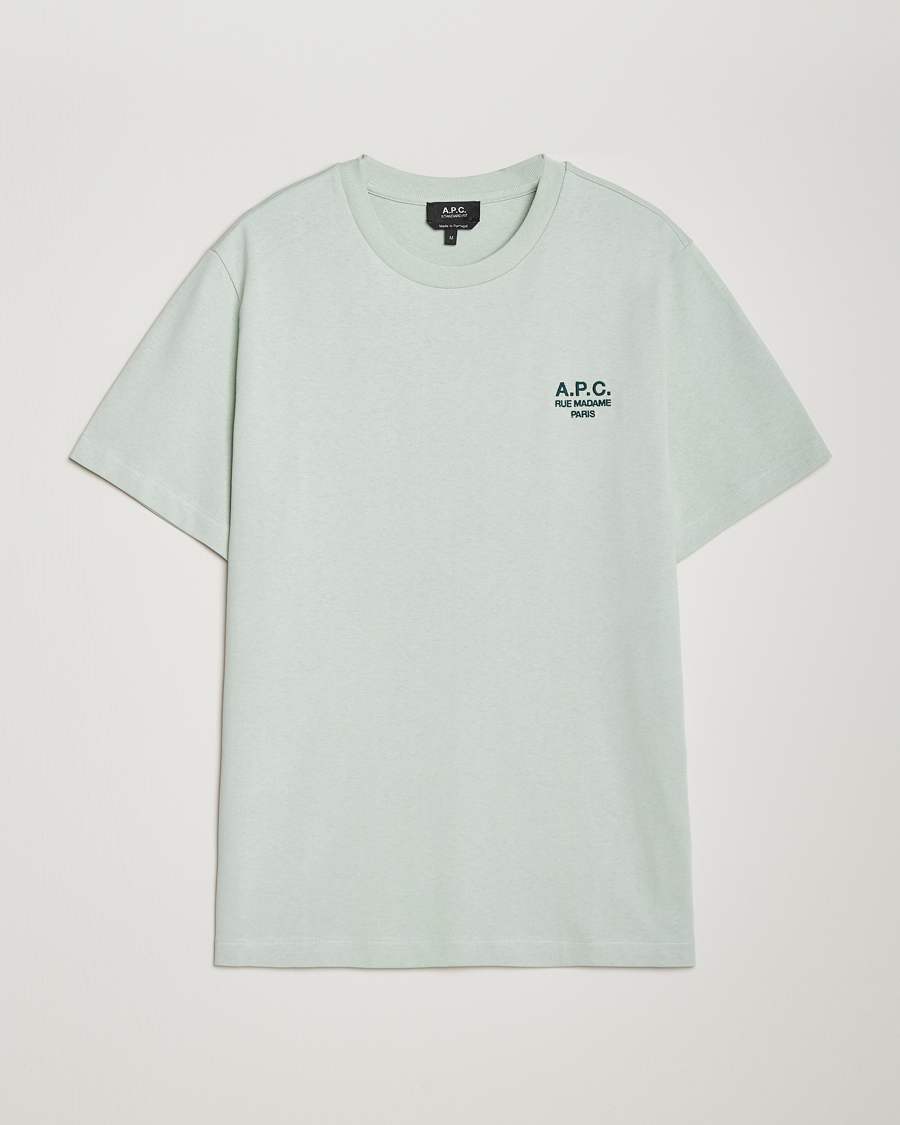 Herre | T-Shirts | A.P.C. | Rue Madame T-Shirt Light Green