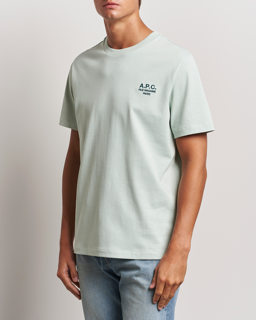 Herre | T-Shirts | A.P.C. | Rue Madame T-Shirt Light Green