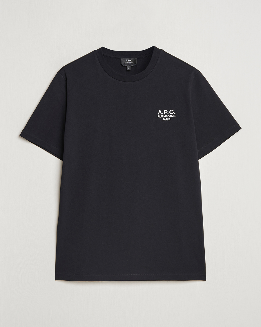 Herre | T-Shirts | A.P.C. | Rue Madame T-Shirt Black/White