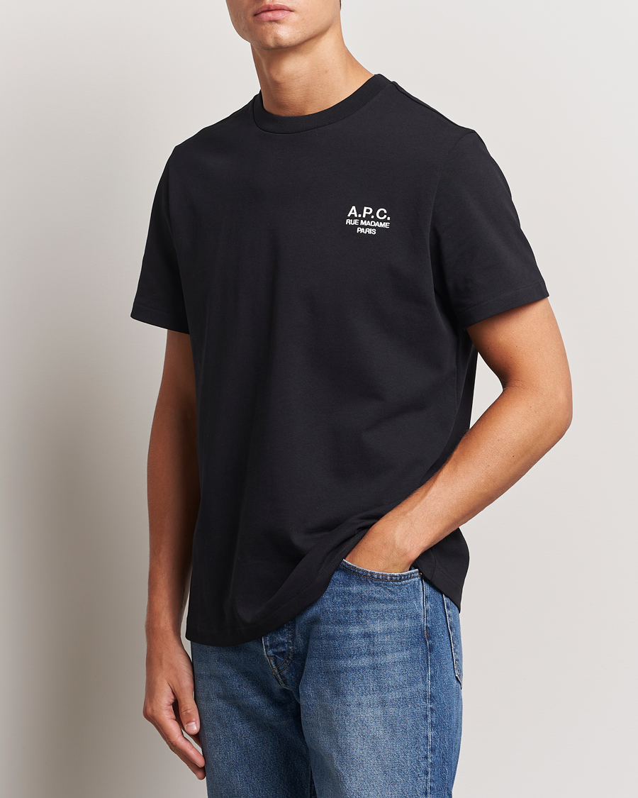 Herre | T-Shirts | A.P.C. | Rue Madame T-Shirt Black/White